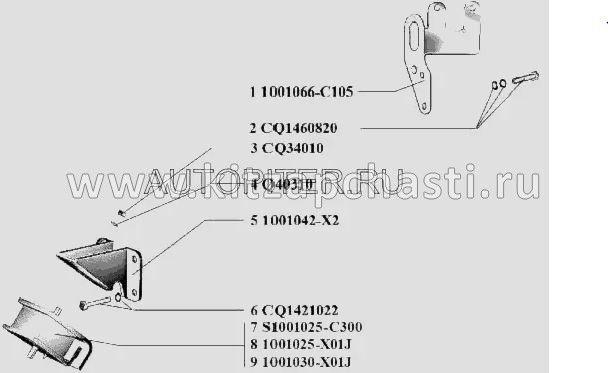 Подушка двигателя левая Baw Fenix 1065 Евро 3 1001025-X01J